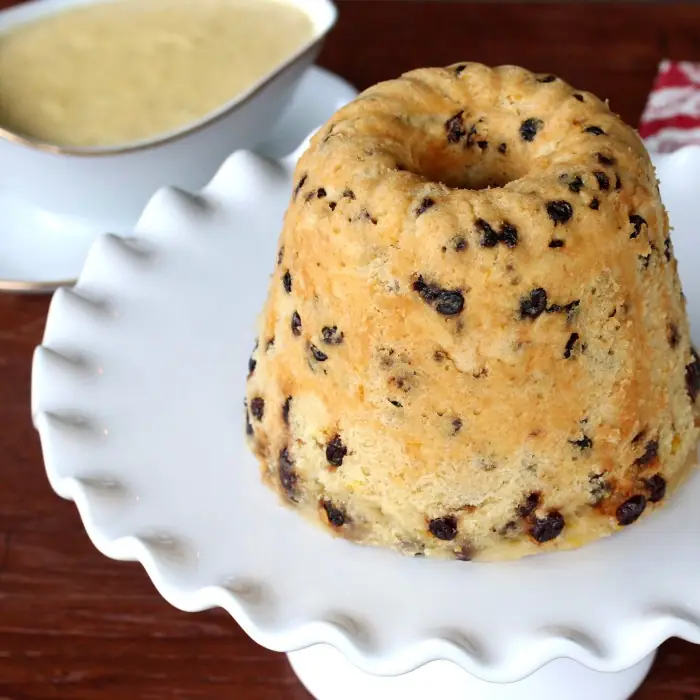 Spotted Dick (Kuru Üzümlü Buharda Puding)