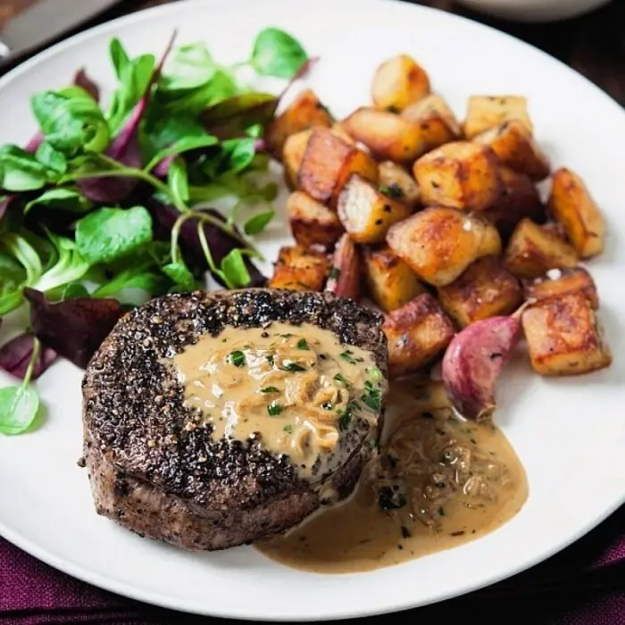 Steak Diane (Konyaklı Mantarlı Biftek)