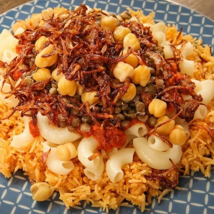 Koşari (Mısır Usulü Pilav, Makarna ve Mercimek)
