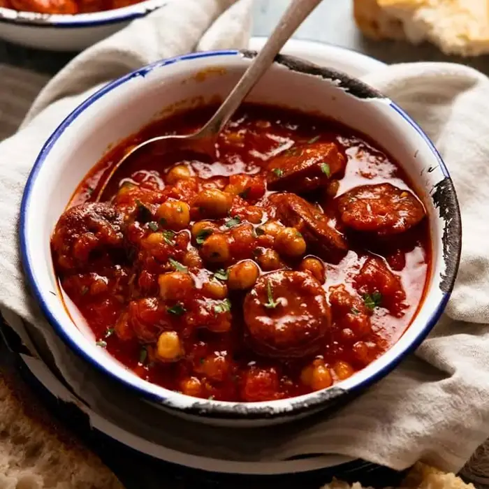 Chorizolu Nohut Çorbası