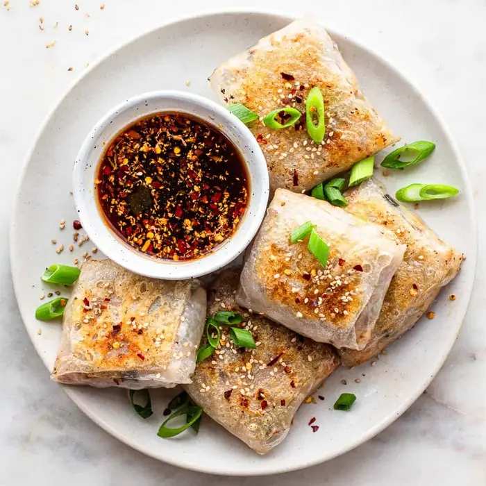 Pirinç Kağıdı Mantı (Rice Paper Dumplings)