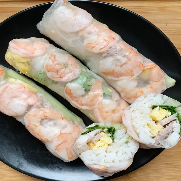 Vietnam Usulü Spiral Sebzeli Karides Rulosu