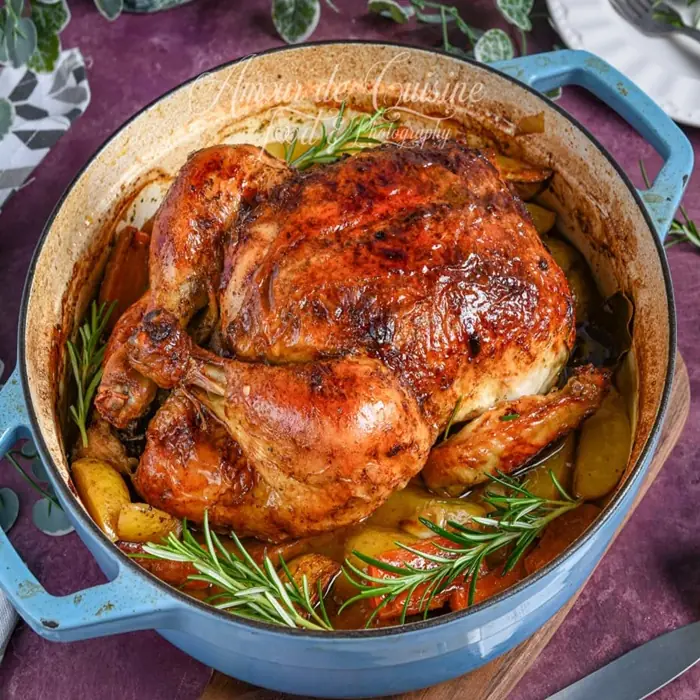 Cezayir Usulü Fırında Tavuk (Poulet Rôti à l'Algérienne)
