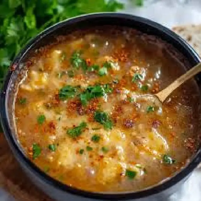 Chorba Hamra bel Frik (Cezayir Kuzu, Domates ve Firik Çorbası)