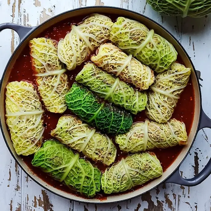 Fırında Lahana Sarması (Kestaneli)