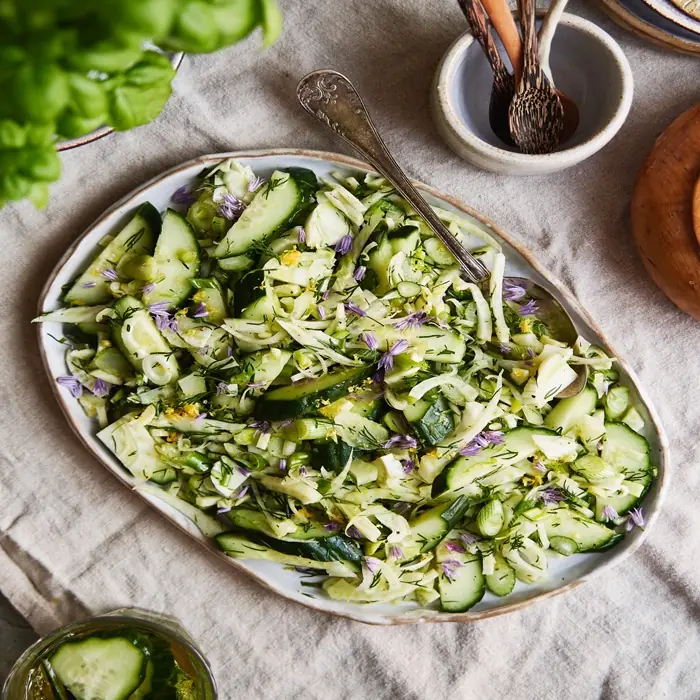Salatalık ve Rezene Salatası