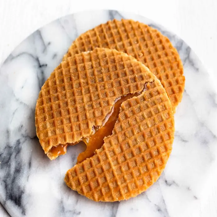 Hollanda Stroopwafel (Karamelli Waffle Bisküvi)