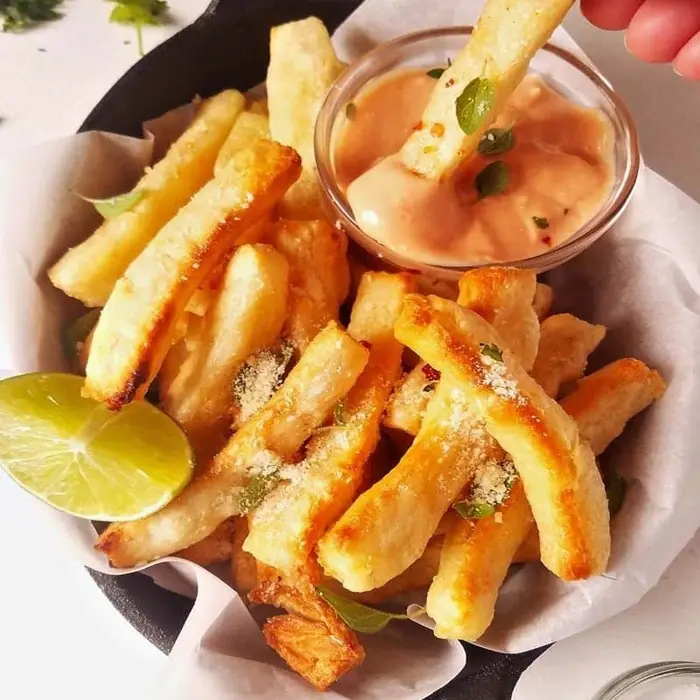 Fırında Yuca Patates Kızartması